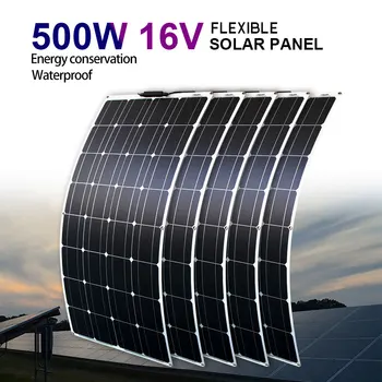 

home solar panel 12v 5 pcs flexible solar panel 100w for 12v battery system high efficiency solar power cell