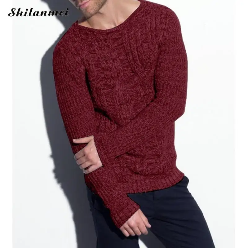 Men Cross Casual Sweater Pullovers 2019 Autumn Winter Warm Solid Color Slim Pullovers Knittedo-Neck Basic Men Pullovers XXXL Men Cross Casual Sweater Pullovers 2019 Autumn Winter Warm Solid Color Slim Pullovers Knittedo-Neck Basic Men Pullovers XXXL