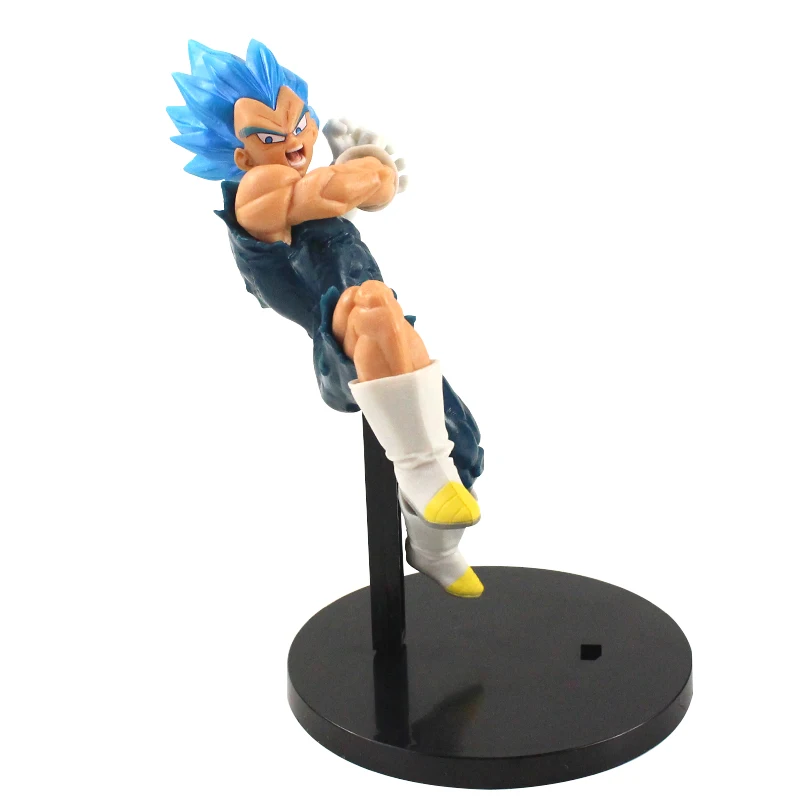 Dragon Ball Super Figures: Son Goku & Vegeta Super Saiyan Blue Hair PVC Toy Figurines (20-21cm) image 5