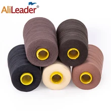 

Alileader Black Brown Cotton Thread Nylon Weave Wire Long Line Hairs Thread Suitable Sewing Mesh Caps Wig Hair Extension Tools