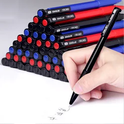 Stylos à bille de bureau 0.7mm, 6 pièces/lot, stylos à bille d'encre bleu/noir/rouge pour l'écriture, papeterie scolaire, stylo d'examen pour étudiants 