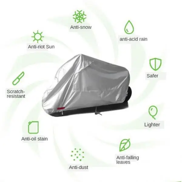 Motorcycle Rain Cover Motor Bike Scooter Protector Dust Resist and  Waterproof 