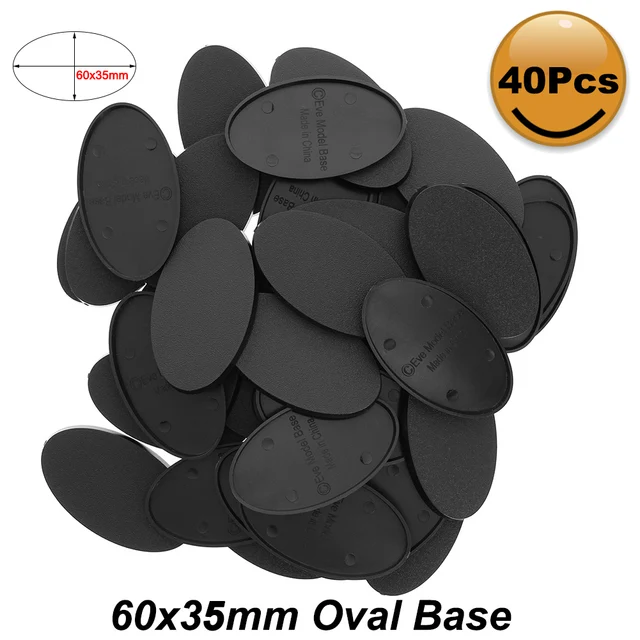 MB660 20pcs/40pcs/80pcs Oval Bases 60X35mm Oval Base Plastic Bases For Miniature Wargames Table Games 1