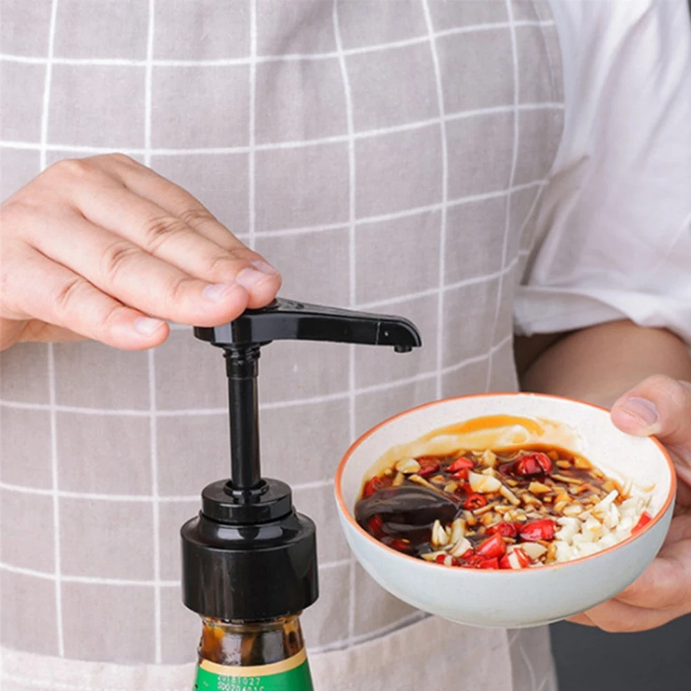 

5pcs Syrup Bottle Nozzle Pressure Oil Sprayer Household Oyster Sauce Plastic Pump Push-type Tools Kitchen Accessories Supplies