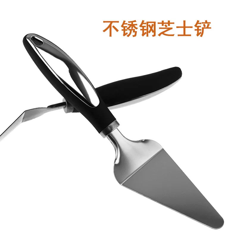 Household Stainless Steel Pizza Shovel Bakery Utensils Cream Triangular Knife