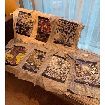 

Cosmicchic 2020 Women Print Short Sleeve T Shirt High-Quality Multi-Color Pattern Print Casual Top Tee Runway Fashion Design