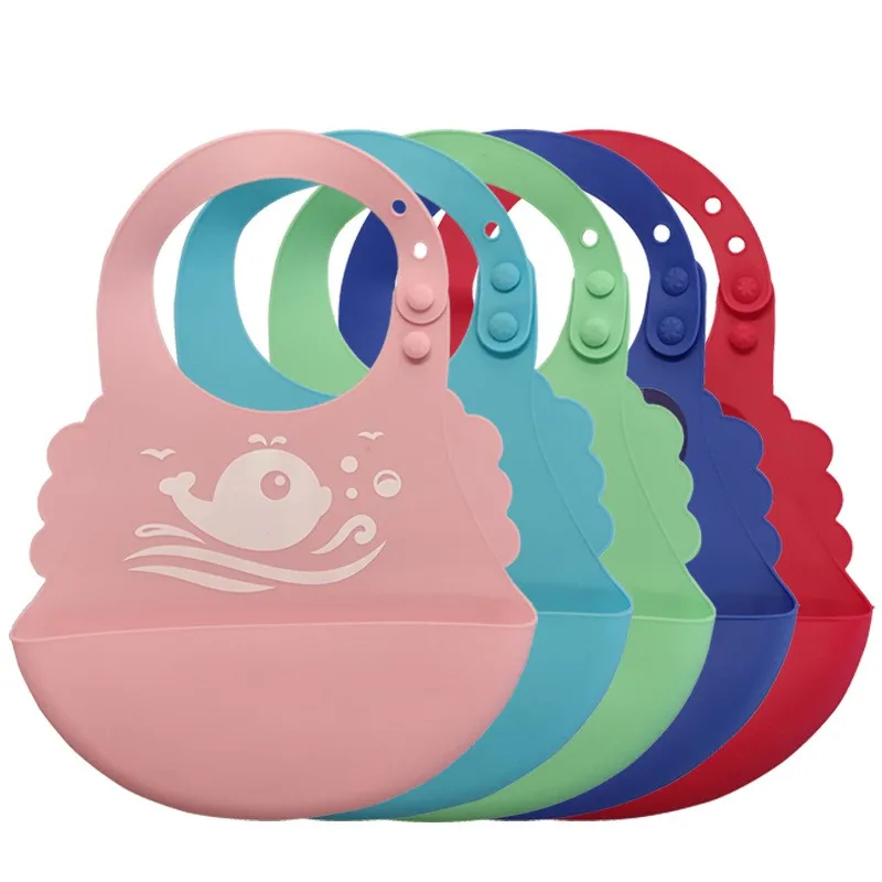 Детские нагрудники нетоксичные силиконовые модные милые туфли-лодочки для девочки с симпатичным с мультипликационным принтом; регулируемые Полотенца нагрудник