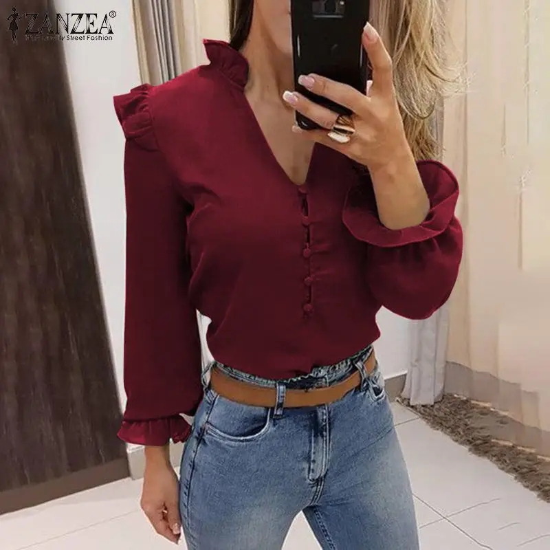 blusas color vino