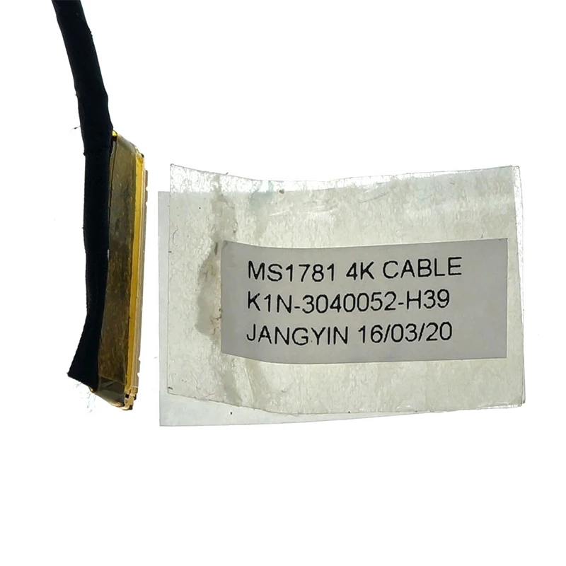 Tela de Vídeo Fio Flexível para Msi Gt72 Ms1781 Ms-1782 4k Portátil Lcd Led Lvds Display Fita Cabo K1n3040052-h39 Cabos de computador e conectores - Imagem 2