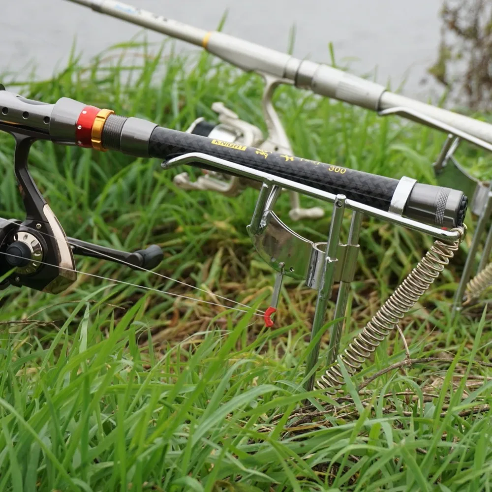 

1 New 2.1 M / 2.4 M / 2.7 M Folding Automatic Double Spring Fishing Rod Bracket Stainless Steel Fishing Bracket Rod