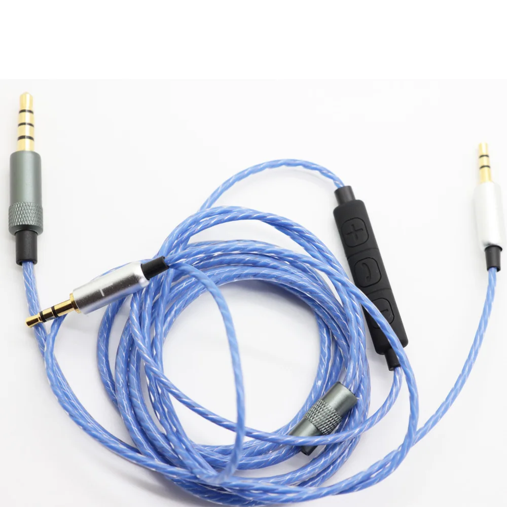 Khopesh шнуры для наушников для Sol AG Master Tracks HD V8 V10 12X3 кабель для наушников DIY Аудио кабель с микрофоном регулятор громкости