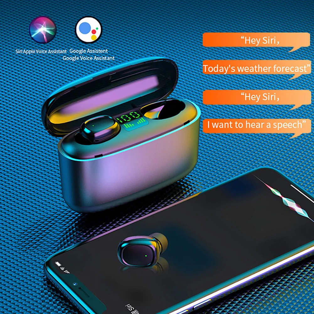 New Bluetooth 5 0 Headset Single Earbud Wireless In ear Earphone Stereo Earphone Earbud