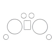 Хромированный Спидометр Калибр циферблат кольцо приборной панели кольцо подходит для A3 8L A4 8D B5 A6 4B C5