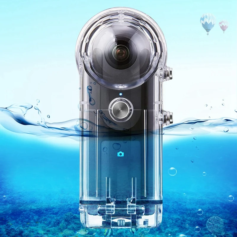 

AMS-PULUZ 30M Waterproof Case for RICOH Theta V/Theta S and SC360 360 Degree Camera Accessories Housing Case Diving Protective S