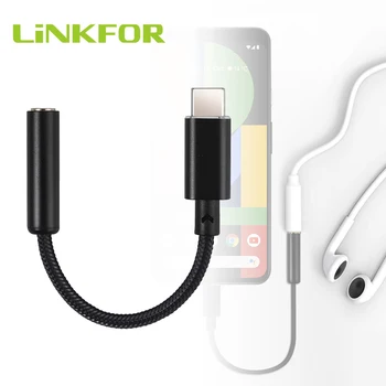 

LiNKFOR USB C to 3.5mm DAC Headphone Amplifier 32bit / 384kHz USB C to 3.5mm DAC Headphone Amplifier for Google Pixel 2 Huawei