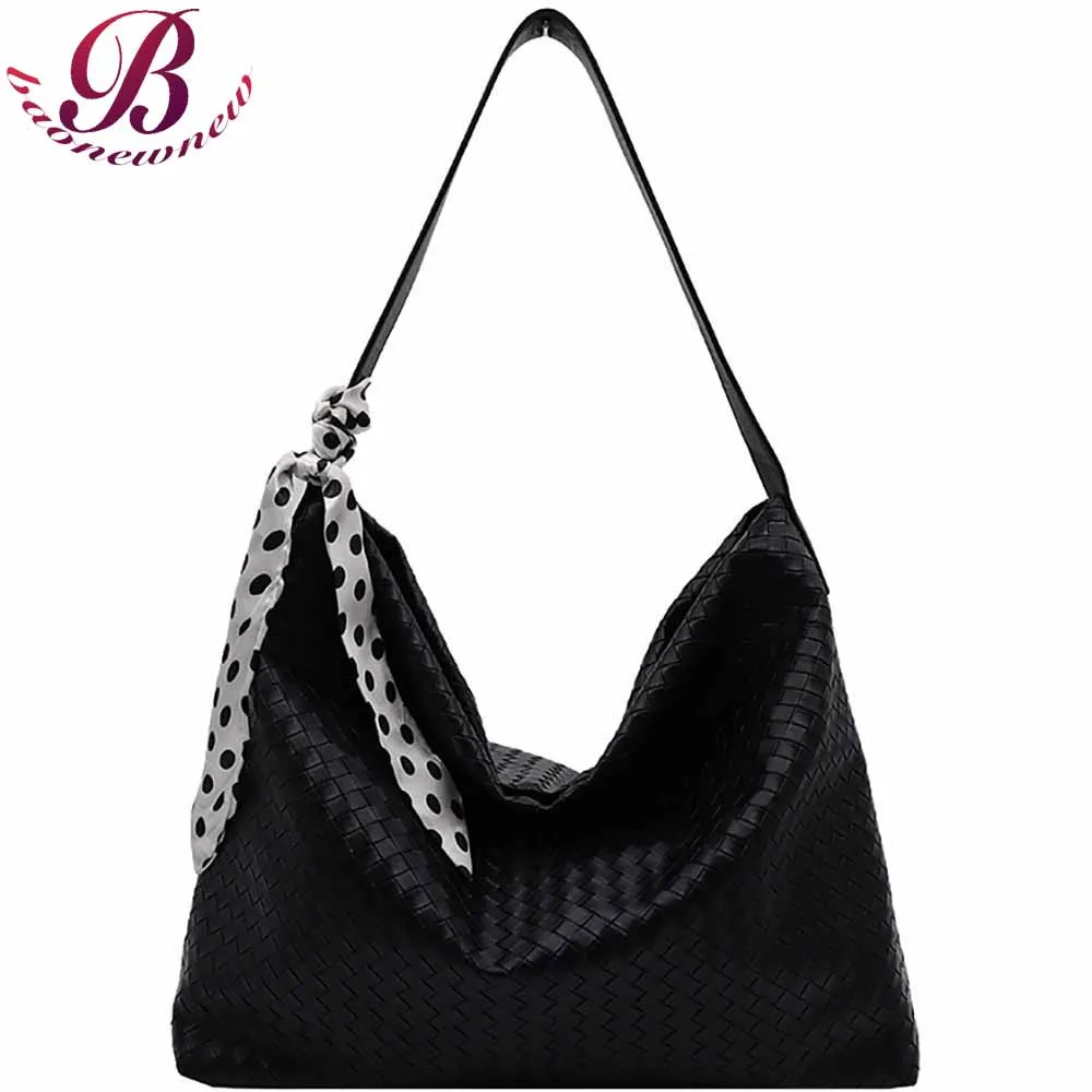 Ladies Tote Bags Pure Color Ribbon Scarf Large Capacity Female Messenger Packages Fashionable Shoulder Luxury High Quality 2021