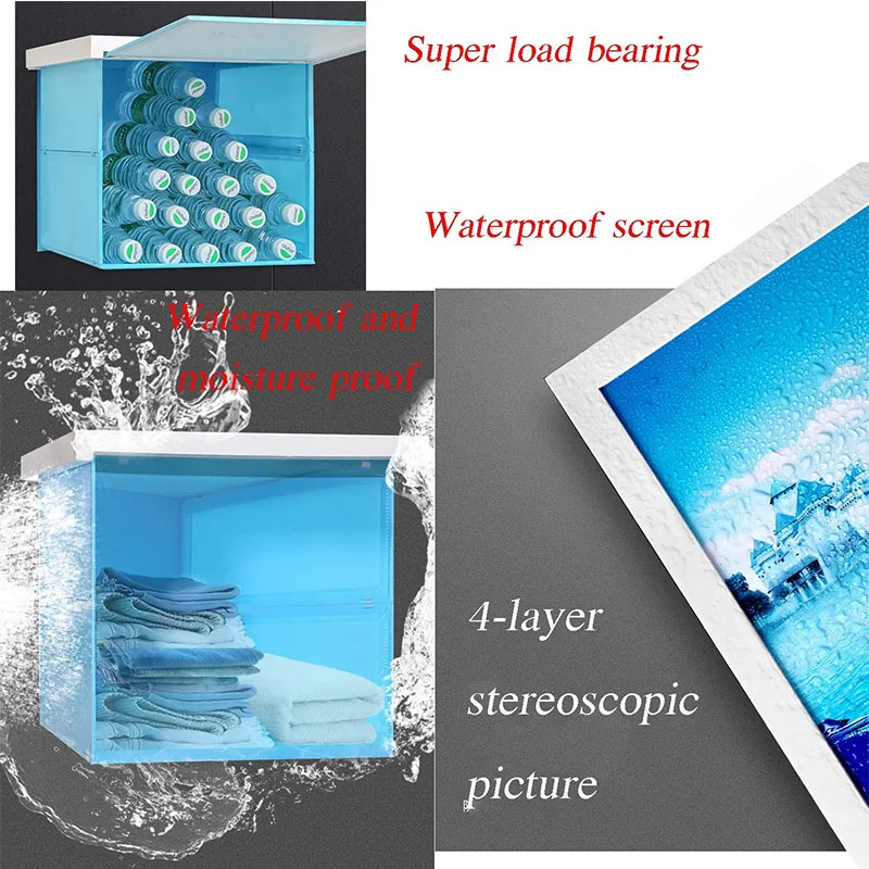 Складной шкаф для хранения ванной комнаты, душевая полка для хранения одежды, водонепроницаемая настенная коробка-органайзер