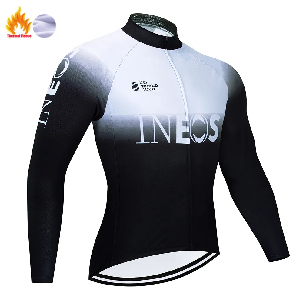 Велоспорт Джерси Pro Team INEOS зимняя флисовая одежда для велоспорта MTB велосипедный комбинезон комплект Ropa Ciclismo триатлон комплект для велоспорта - Цвет: Winter Jersey