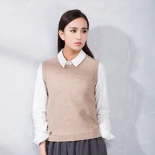 Весенняя Новая Стильная майка, толстый кашемировый жилет, пуловер, приталенный шерстяной жилет, Однотонный свитер с круглым вырезом и вырезом лодочкой, рабочая одежда