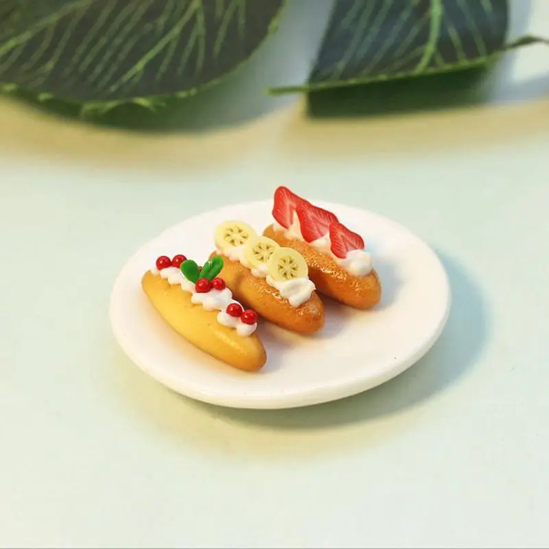 3PCS/Lot 1:12 Miniature French Bread Pretend Food for Blyth OB11 BJD Dollhouse Decor Kitchen Toys Accessories | Игрушки и хобби