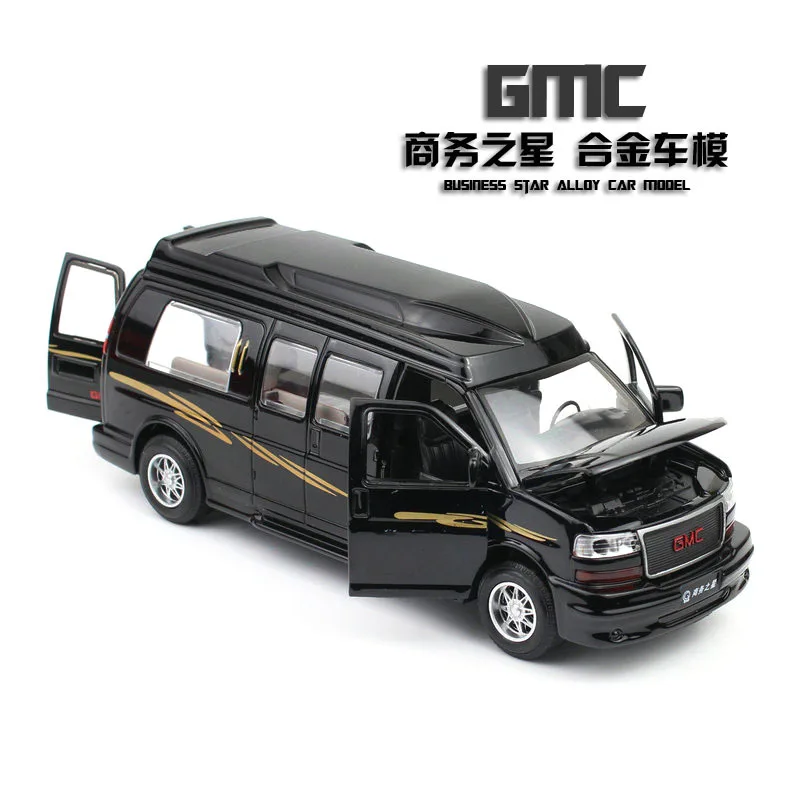 Shenghui 1: 32gmc GMC бизнес звезда MPV караван звук и светильник ВОИН детская игрушка сплав модель автомобиля