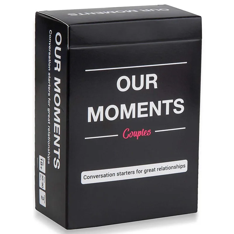 

OUR MOMENTS Couples 100 Thought Provoking Conversation Conversation Starters for Great Relationships Fun Board Game Card