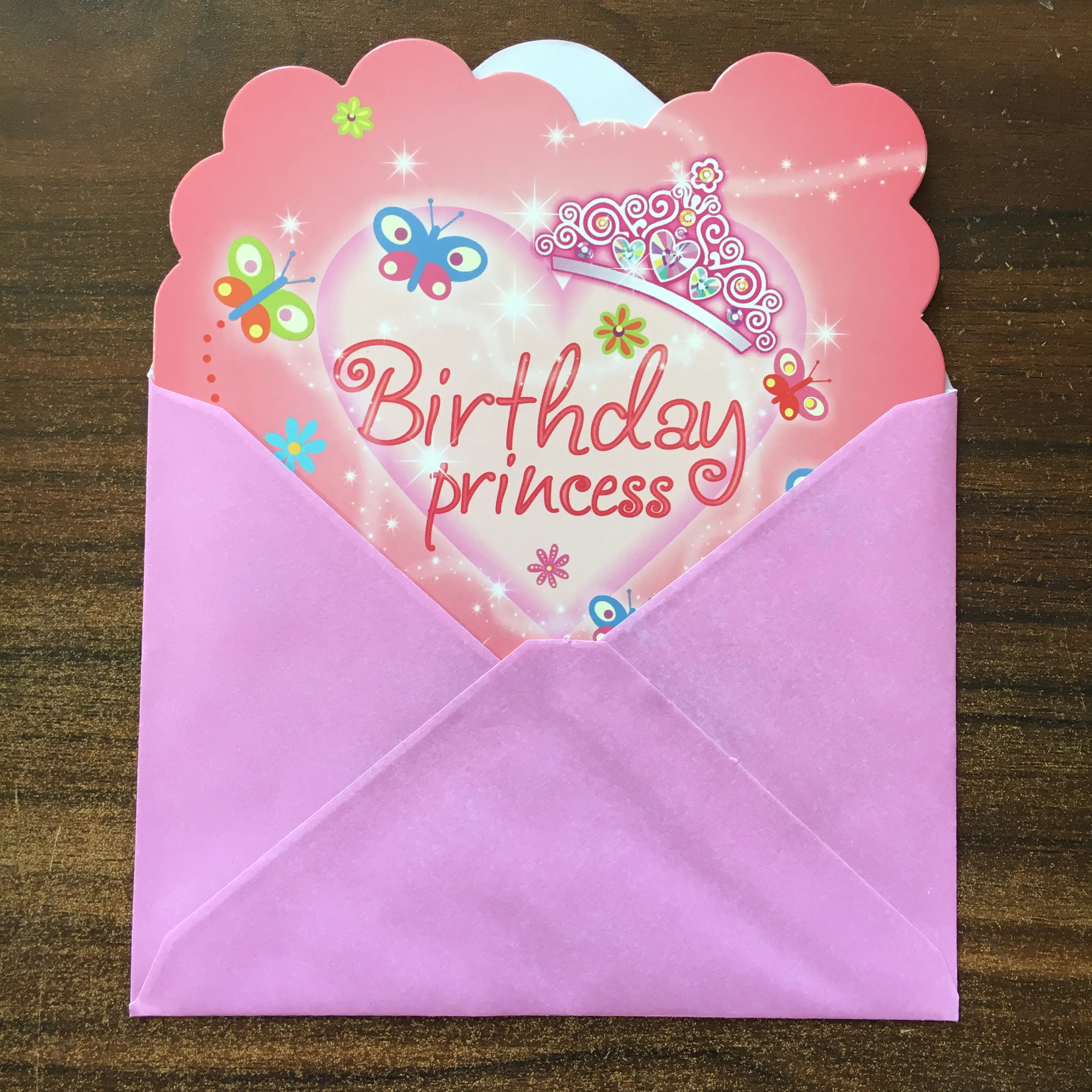 Us 157 15 Di Sconto6pcs Cards 6pcs Buste 1st Carta Invito Festa Di Compleanno Per I Bambini Della Ragazza Di Compleannodecorazione Di Festival