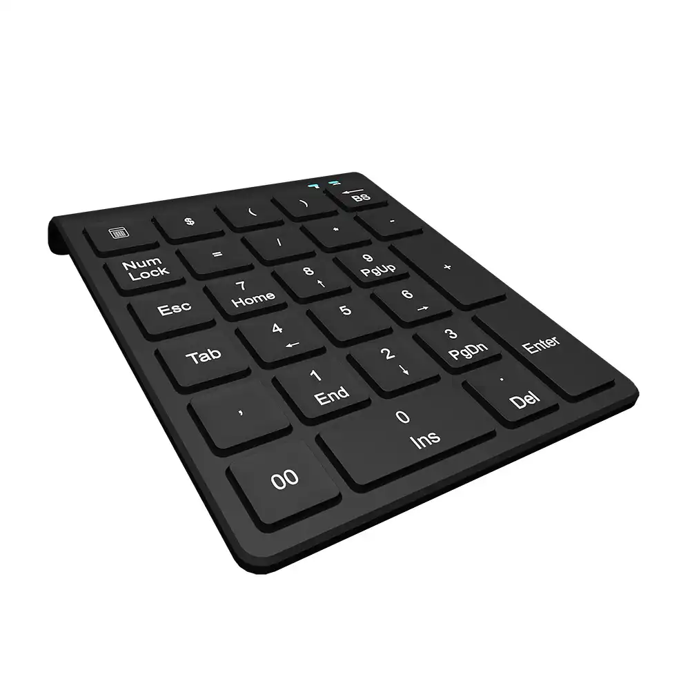 desktop PC nero notebook Blocco numerico wireless 2.4G Wireless Numpad 22 tasti ultra sottile con tastierino numerico multi-funzione per laptop
