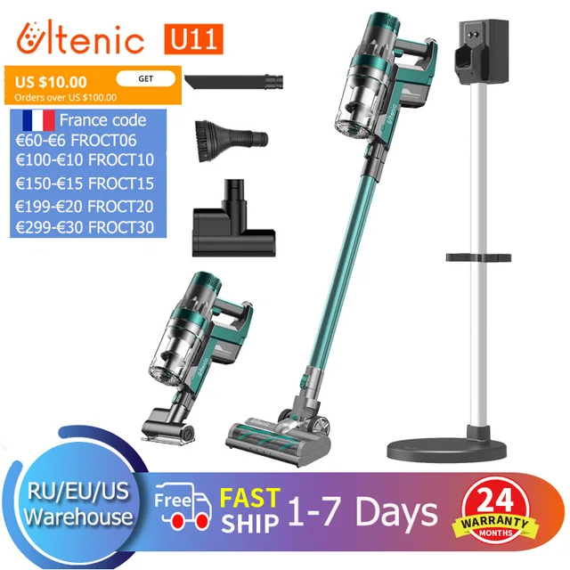 Ultenic U11 Cordless Vacuum Cleaner 25KPa Suction with LED Display & Removable Battery Smart Home Appliance for Floor&Carpet 1