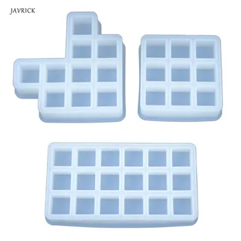 

Crystal Epoxy Resin Mold Square Checkered Lipstick Storage Box Casting Mould Handmade DIY Crafts Ornaments Making Tool