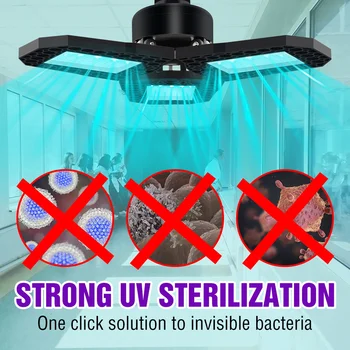 

Led Esterilizador UV Light E27 UVC Germicidal Lamp Led 220V Ultraviolet Sterilizing Lamp 40W 60W 80W Led Home Disinfeting Light