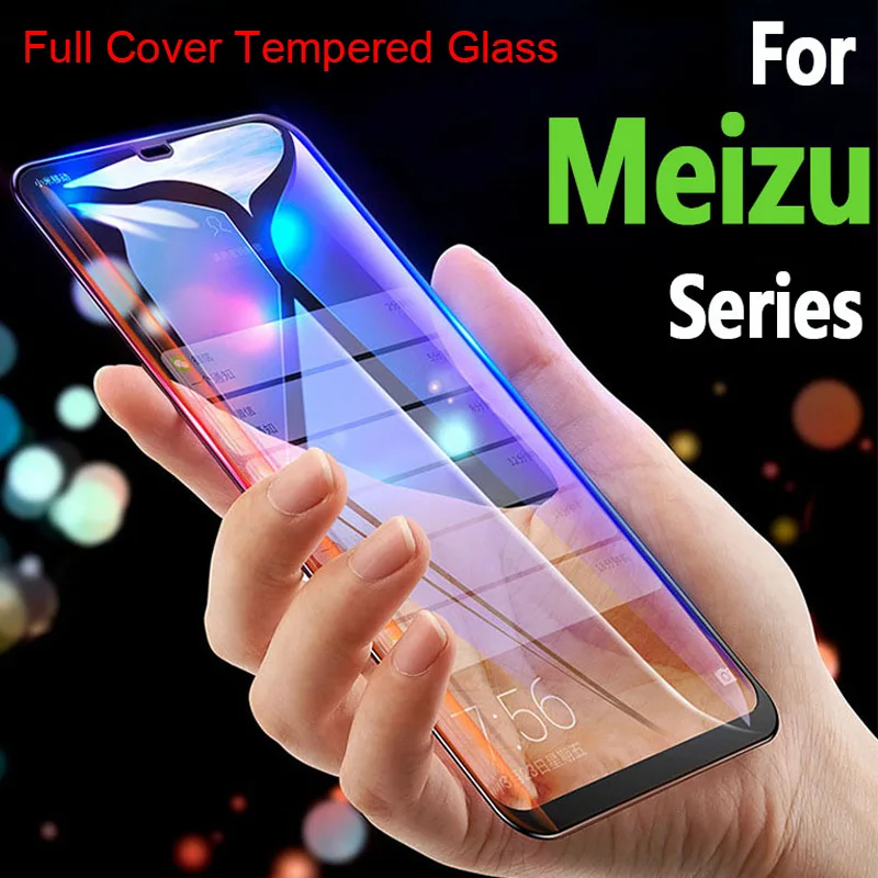 

Colorful Full Cover Tempered Glass for Meizu M6 Note M6S M6T Screen Glass for Meizu M5 Note M5C M5S Glass on Meizu M3 Note M3S