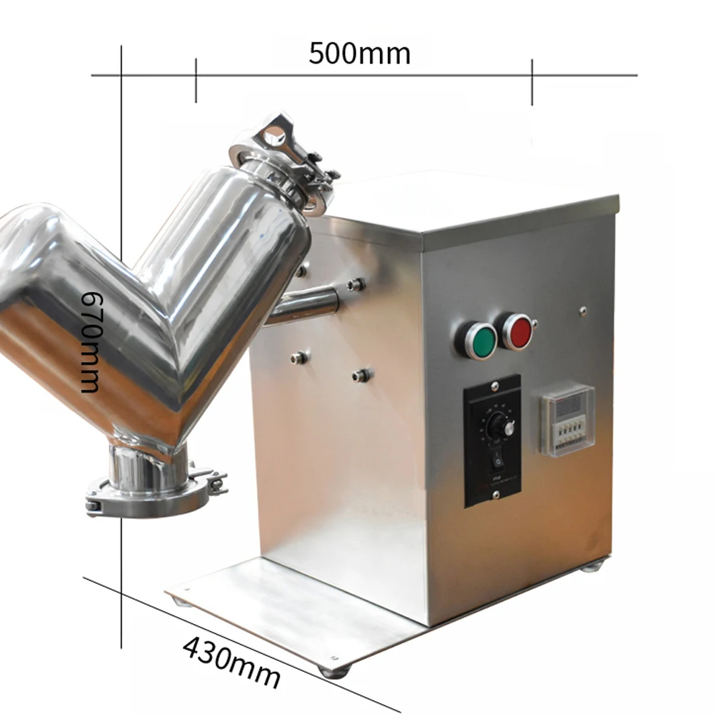 VH-2 2L small V Type Powder Mixer Mixing Machine blender for pharmaceutical food