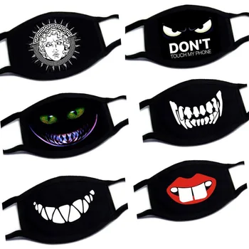 

3 PC Cotton Dustproof Mouth Face Mask Unisex Korean Style Kpop Black Bear Cycling Anti-Dust Cotton Facial Protective Cover Masks