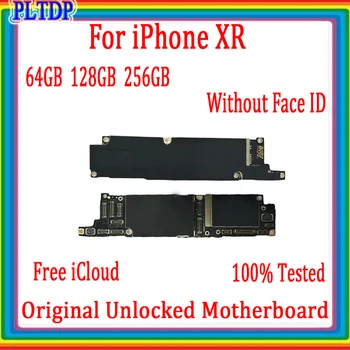

With/No Face ID For iPhone XR Motherboard Free iCloud 100% Original unlocked Mainboard For iPhone xr Logic board 64GB 128GB 256G