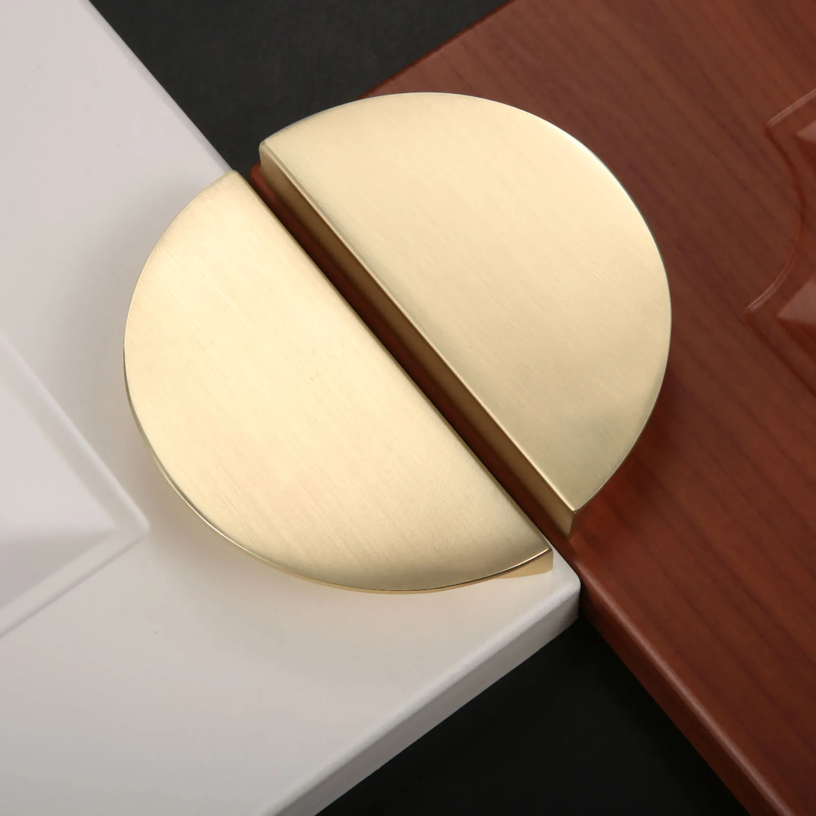 Maçaneta de puxar semicircular de liga sólida