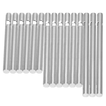 

15 Pcs Solid Wind Chimes Aluminium Tube Kit Wind Chimes Tube Accessories Hanging Tube Sound Making Tube Kit for Home DIY