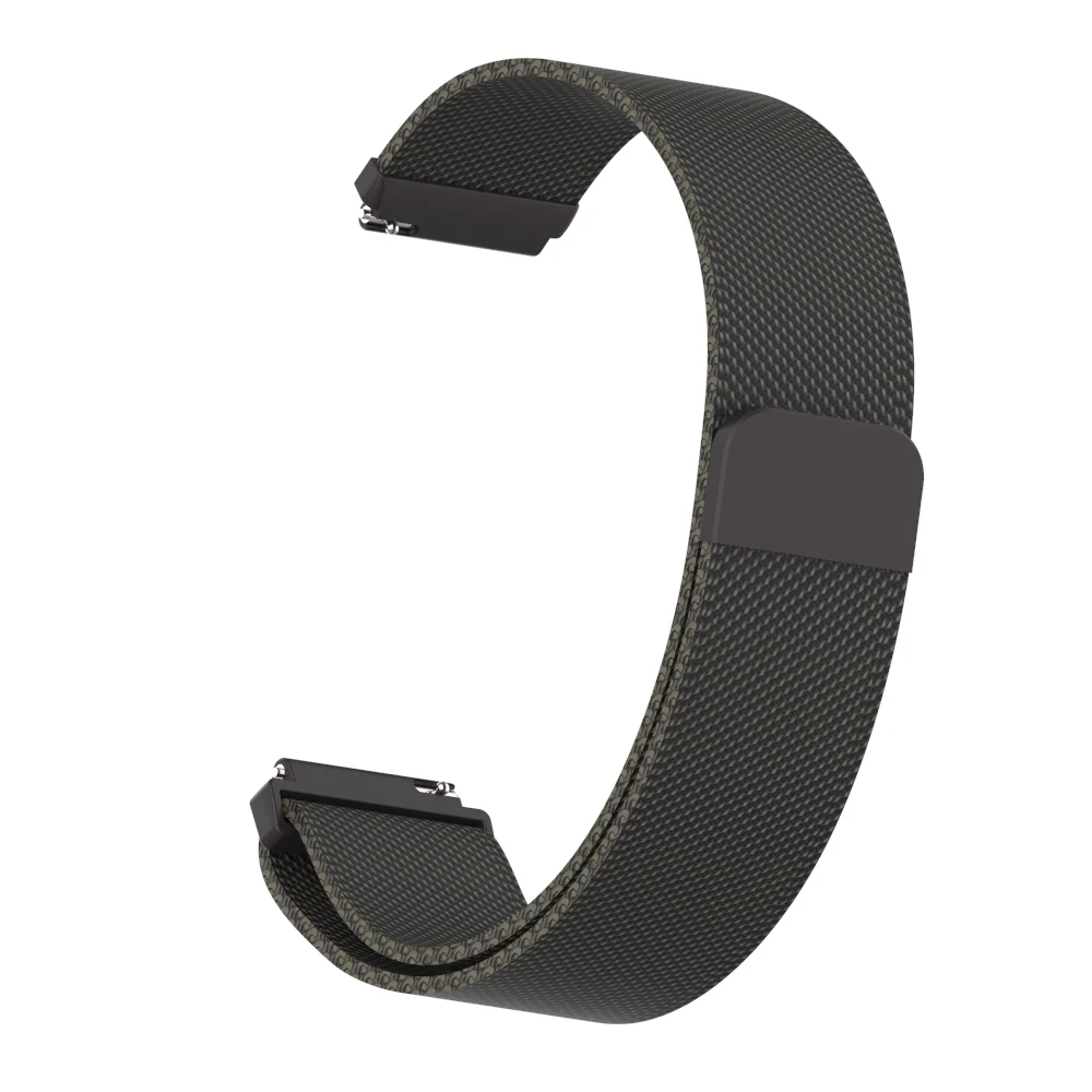 Black Mi lanese Loop band для Xiao mi smart watch, классический сменный Браслет из нержавеющей стали, браслет для mi Watch, аксессуары для ремешка - Цвет ремешка: Black