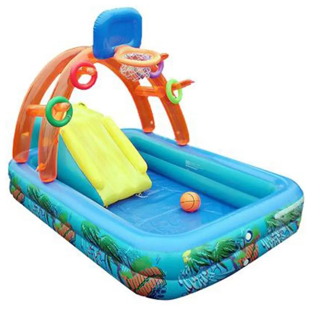 new-children's-inflatable-pool-large-multifunctional-lawn-water-sliding-pool-kid-family-above-ground-pool-with-basketball-hoop