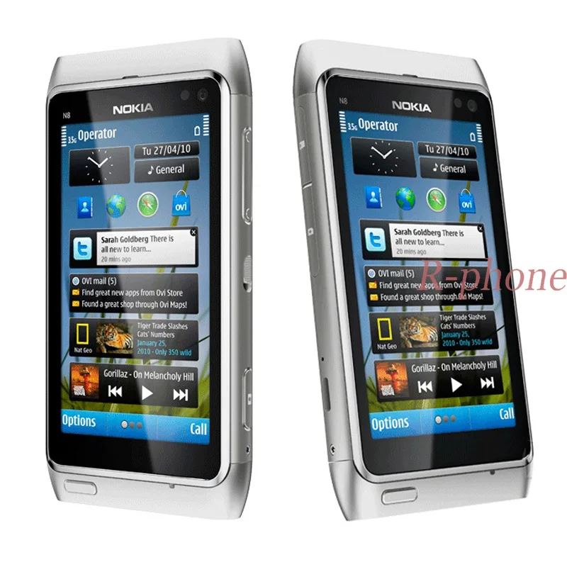 Восстановленный Оригинальный разблокированный смартфон Nokia N8 мобильный телефон