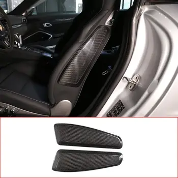 

For Porsche 718 2016-2018 911 2010-2017 Real Carbon Fiber Car Seat Side Trim Panel Interior Car Accessories 2 Pcs