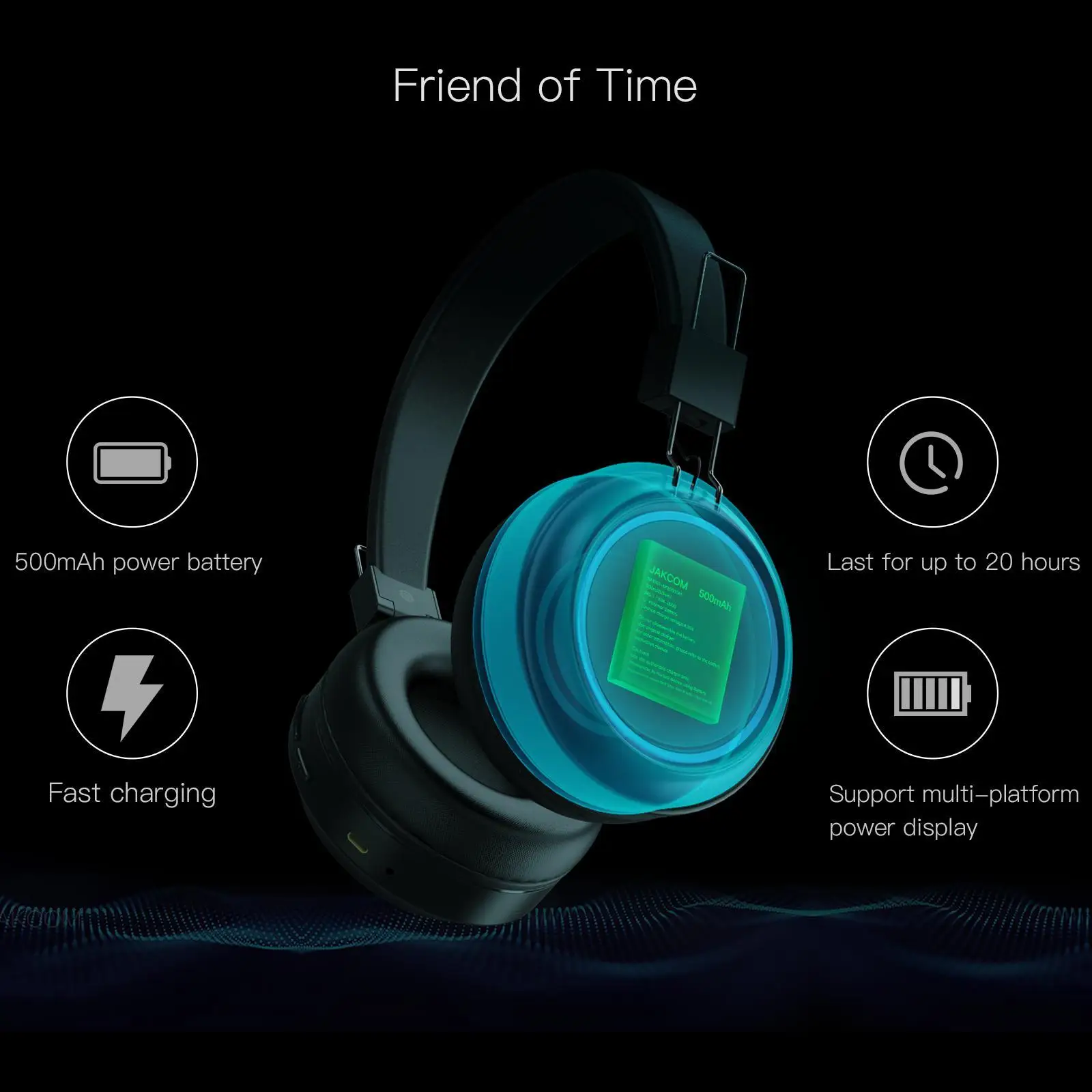 JAKCOM BH3 Smart Colorama Headset as Earphones Headphones in cuffie wireless c10 sades a6