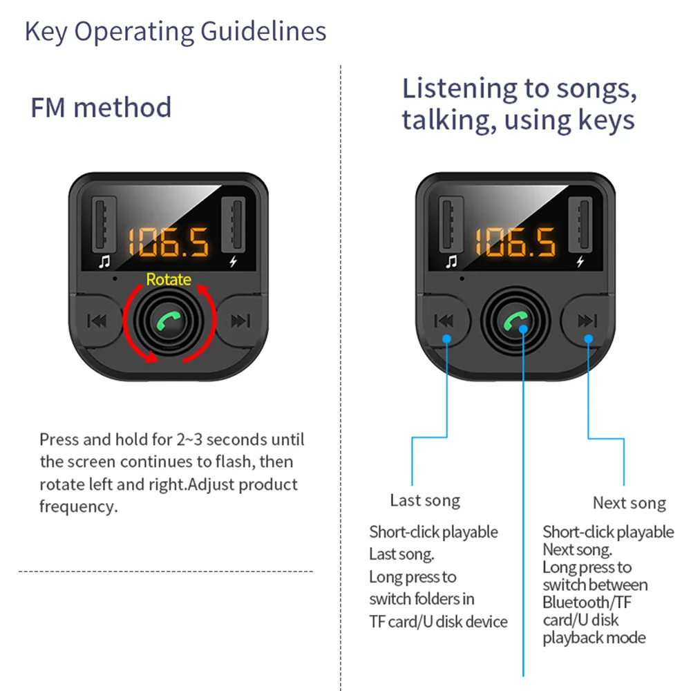 BT36B MP3 умный автомобильный fm-передатчик fm-адаптер портативный fm-передатчик Bluetooth Handsfree U диск для приемника отключение питания памяти