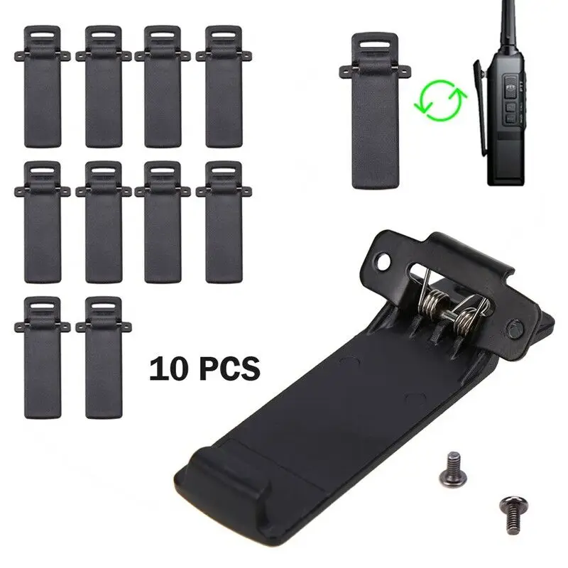 10 шт. аксессуары для рации зажимы для ремня для Baofeng UV5R/5RA Аксессуары для мобильных телефонов