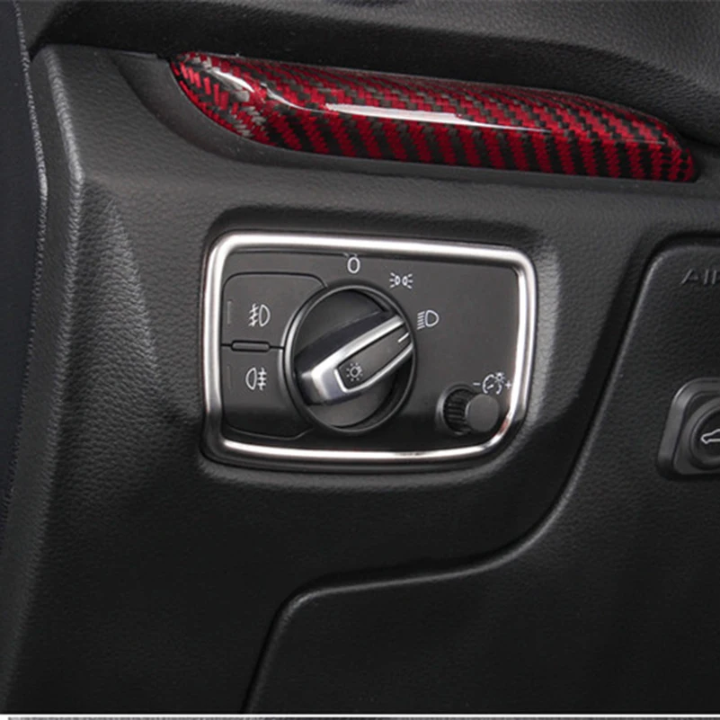 

Stainless Steel Car Headlight Switch Frame Decorative 3D Sticker For Audi A3 8V Sedan Hatchback Sportback 2013 2014 2015 2016