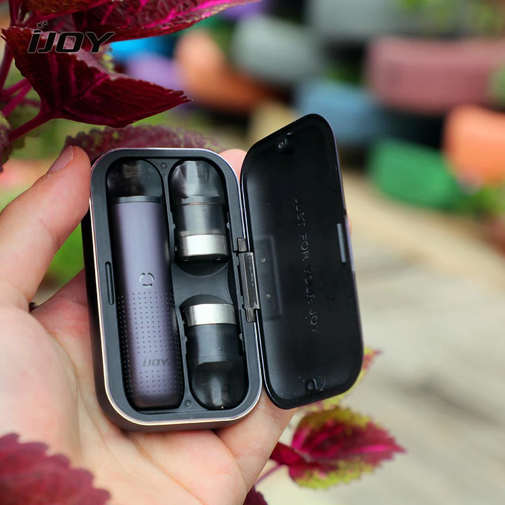 Ijoy Mipo PCC vape pod электронная сигарета 200 мАч батарейный мод с 1000 мАч беспроводной зарядным аккумулятором испаритель 1,4 мл комплект картриджей