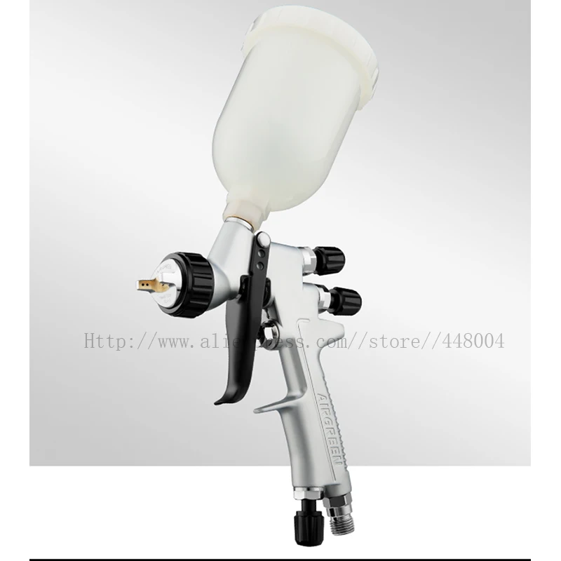 High quality HVLP Spray Gun 1.0/1.2mm Stainless steel nozzle 250CC cup，Gravity Feed Spray Gun