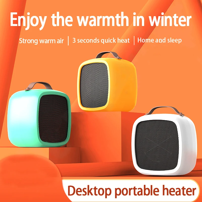 New Portable Patio Heater Small Space Personal Mini Heater Safe Quiet Office Heat Desktop Electric Heater Heaters For Indoor Use