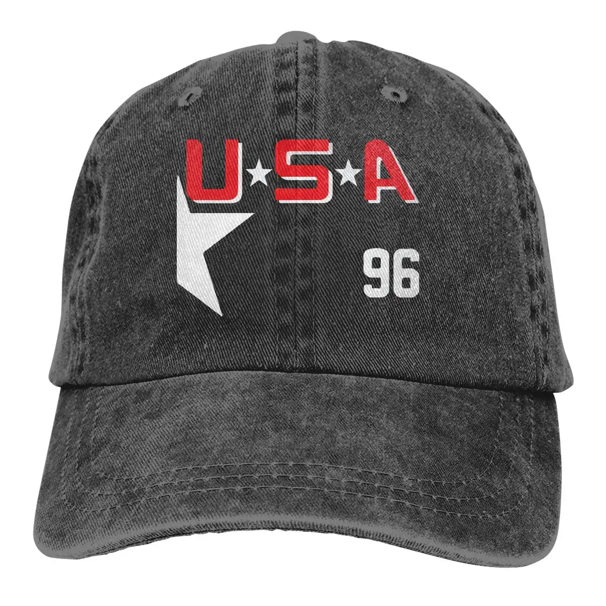 Мужская и Женская бейсбольная Кепка из окрашенной в пряжу джинсовой ткани команда США-Charlie Conway Кепка в стиле хип-хоп