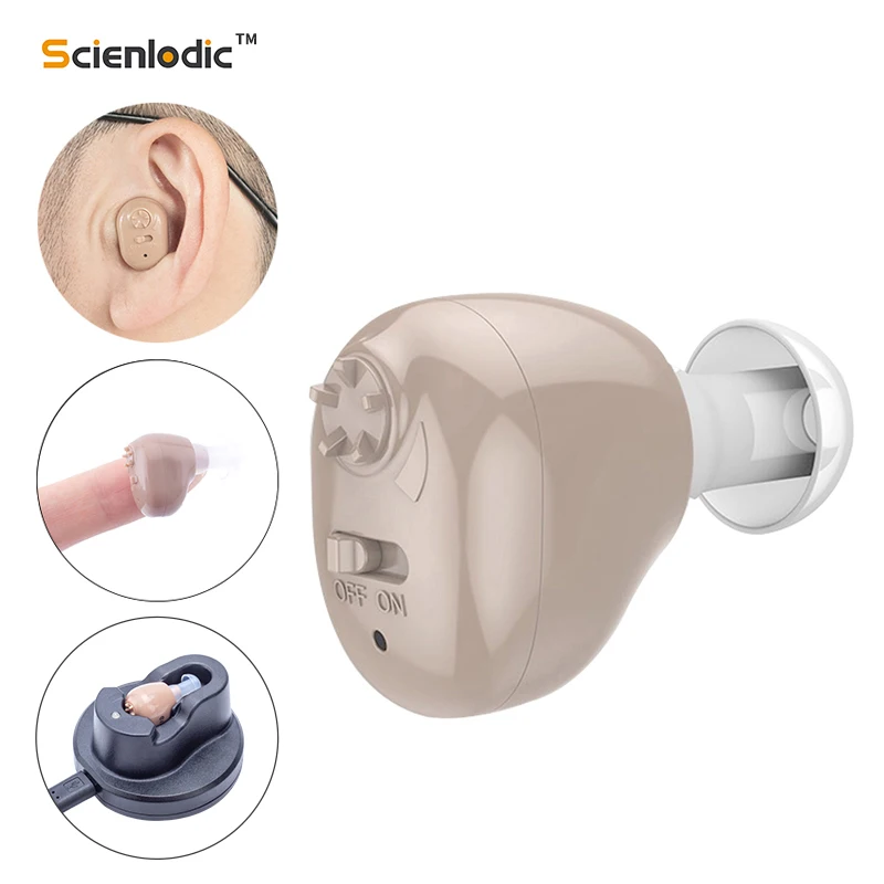 Hot Sale Hearing Aid Sound-Amplifier Deafness Audifonos Elderly ITE Rechargeable for The QLXKnDLzZ